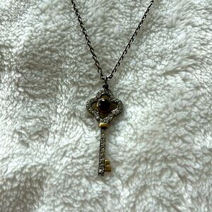 Rhinestone key necklace